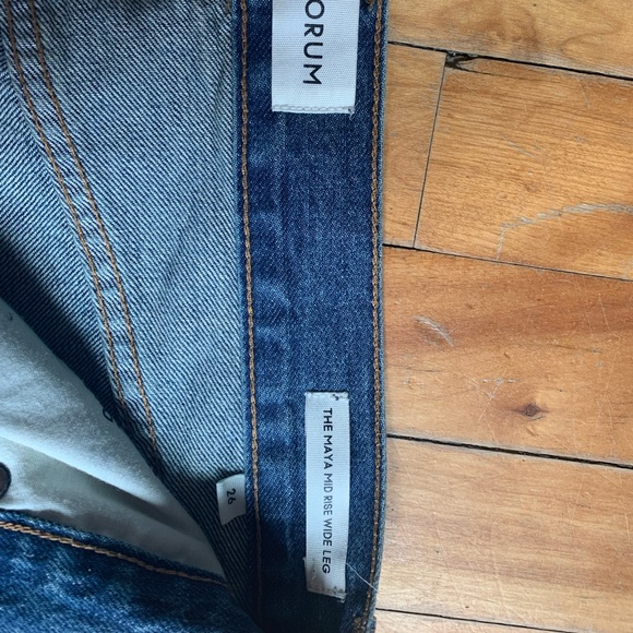 Denim Forum Maya mid ride wide leg jeans! - Picture 5 of 5
